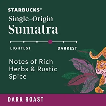 Starbucks Sumatra Dark Roast K-Cup Pods for Keurig, 60 Total