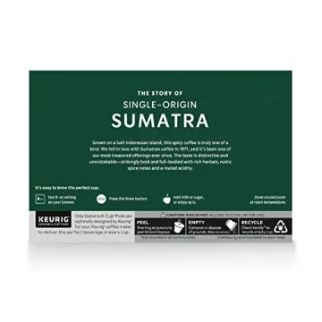 Starbucks Sumatra Dark Roast K-Cup Pods for Keurig, 60 Total