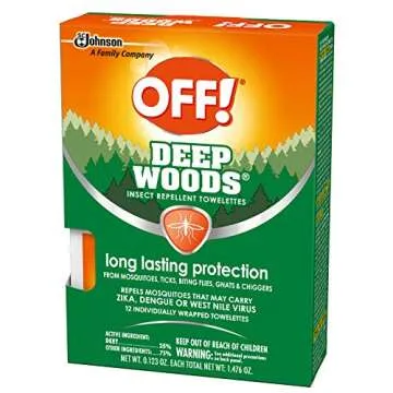 OFF! Deep Woods Insect Towelettes (12 Count (Pack of 3))