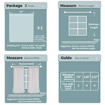 BGment Full Blackout Curtains with Thermal Insulation Liner Curtains 84 Inches Long, Rod Pocket and Back Tab Double Layer Room Darkening Window Curtain for Bedroom(52 x 84 Inch, 2 Panels, Pink)