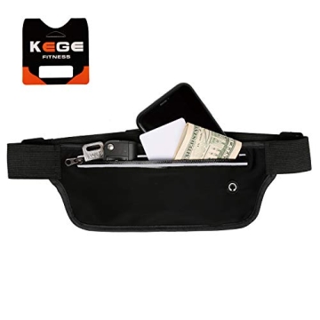 KEGE Reflective Running Belt Fanny Pack | Lightweight & Water Resistant