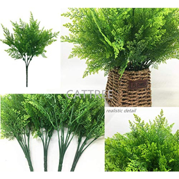 CATTREE Artificial Ferns for Home and Garden Decoration
