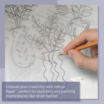 Vellum Paper 5x7 Pre-Folded - Goefun 120 Sheets Vellum Jackets for 5x7 Invitations 115GSM Translucent Paper for Invitations Wraps, Greeting Cards, Envelope Liners, Wedding, Baby Shower