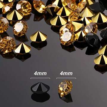 10000 Clear Wedding Table Scatter Confetti Crystals Acrylic Diamonds Rhinestones for Table Centerpie...