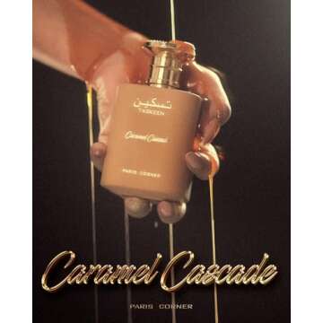Paris Corner | Taskeen Caramel Cascade EDP - 3.4 Fl Oz | Sweet Elegance Perfume for Women and Men | Unisex Fragrance Featuring Caramel, Milk, Tonka Bean & Honey