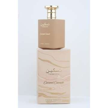 Paris Corner | Taskeen Caramel Cascade EDP - 3.4 Fl Oz | Sweet Elegance Perfume for Women and Men | Unisex Fragrance Featuring Caramel, Milk, Tonka Bean & Honey