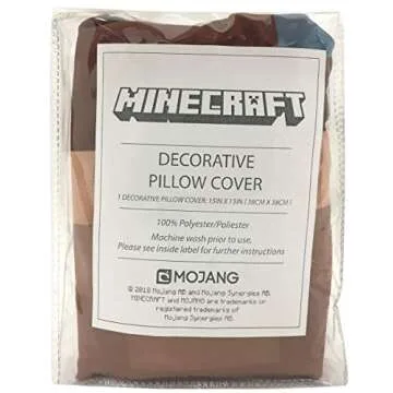 Jay Franco Minecraft Decorative Pillow Cover Dirt Block