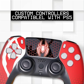 Spiider-Man Morales Custom PS-5 Controller | Unique Wireless PS5 Accessory by BCB Controllers