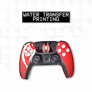Spiider-Man Morales PS5 Custom Controller - Hydro-Dip Design