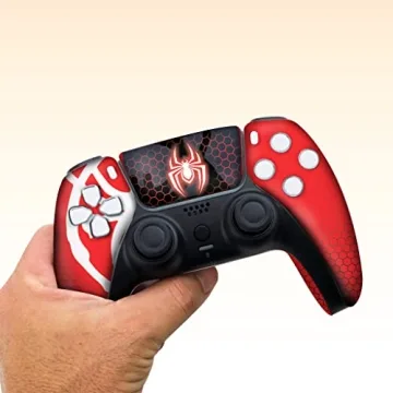 Spiider-Man Morales PS5 Custom Controller - Hydro-Dip Design