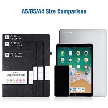 Premium Vegan Leather A5 Lined Journal Notebook