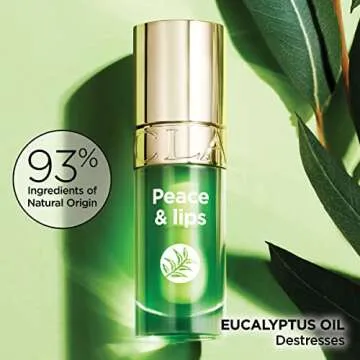 Clarins Limited Edition Lip Comfort Oil|Hydrates,Nourishes | Sheer,High Shine Finish | 93% Natural Ingredients With Skincare Benefits | Blend of 3 Nourishing Plant Oils | All Skin Types | 0.2 Ounces