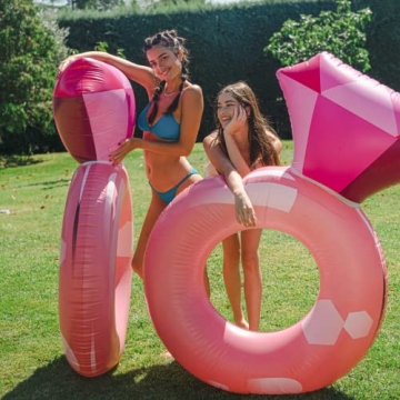 Float Joy Bachelorette Pool Floats for Adults Inflatable Diamond Ring Floatie Bachelorette Party Fav...