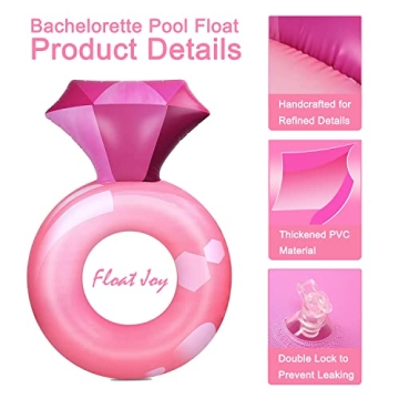 Float Joy Diamond Ring Bachelorette Pool Float for Parties