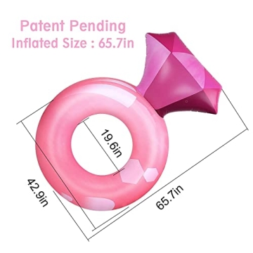 Float Joy Diamond Ring Bachelorette Pool Float for Parties