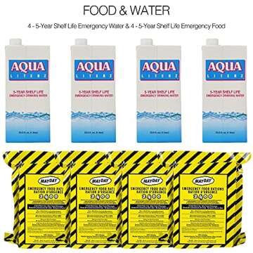 Ready America Deluxe Emergency Survival Kit for 4