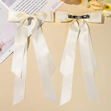 Stylish Large Satin Hair Bows for Weddings and Prom