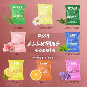 Shower Steamers Aromatherapy - Christmas Gifts for Women, 8 Pack Pure Essential Oil Shower Bombs for Home Spa, Stress Relief, Body&Soul Relaxing Bath Bombs, Stocking Stuffer for Girls, Pink