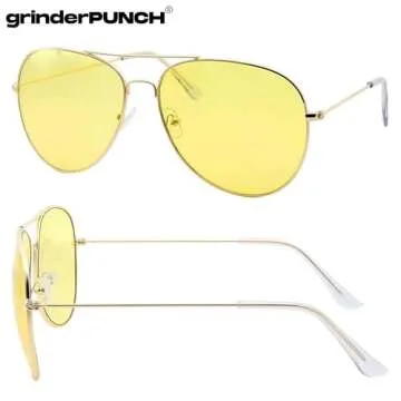 grinderPUNCH Night Vision Driving Sunglasses - Glare Reduction