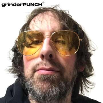 grinderPUNCH Night Vision Driving Sunglasses - Glare Reduction