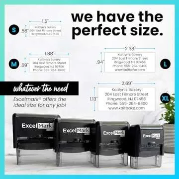ExcelMark Medium Custom Rubber Stamp for Easy Stamping