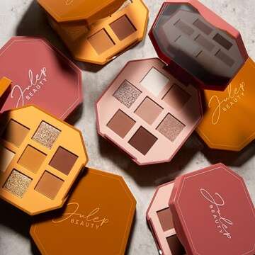 Julep Eyeshadow 101 Pro Powder Palette -Turmeric Latte - 7 Shade Matte & Shimmer Eyeshadows - Great for travel- Blendable & Buildable Eye Makeup Palette