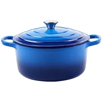 Alathote Enameled Cast Iron Dutch Oven for Cooking