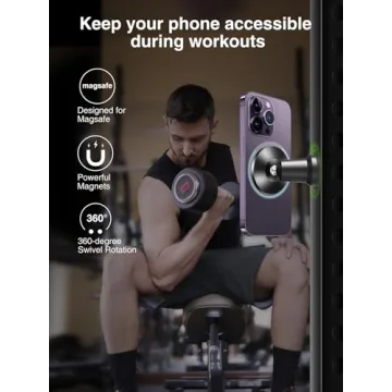 elitehood Magnetic Gym Phone Mount for iPhone 15 and More