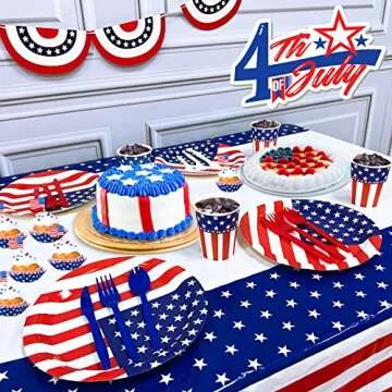 300 Pcs Patriotic Disposable Cutlery Set for Celebrations