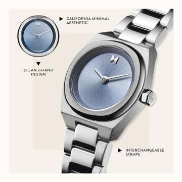 MVMT Odyssey Women's Minimalist Luxe Gilded Gold Watch