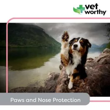 Vet Worthy Paw & Nose Shield - Conditioning and Protection Wax for Dogs - Paw Moisturizer to Heal and Repair Dry, Cracked, and Damaged Paw Pads - 2 oz