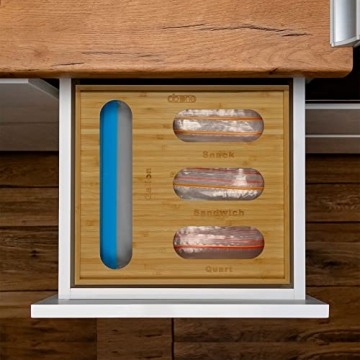 Stylish Bamboo Bag Organizer for Kitchen Organization