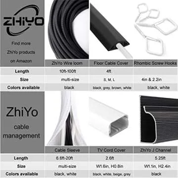 Top Quality ZhiYo 1/4" Wire Loom Tubing for Protection