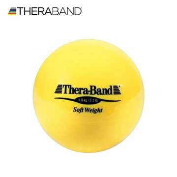THERABAND Soft Weight, 4.5" Diameter, Weighted Balls for Baseball, Weighted Balls for Softball, Hand...