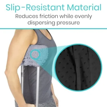 Vive Sheepskin Crutch Pads & Hand Grips for Ultimate Comfort