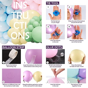 Easter Pastel Balloon Garland Kit for Events and Celebrations