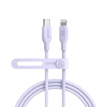 Anker USB C to Lightning Cable [6FT], MFi Certified, Bio-Based Charging Cord, for iPhone 14 Series, ...