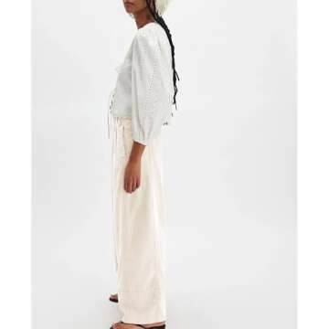 SeeLuNa Linen Pants - Stylish Casual Palazzo Trousers