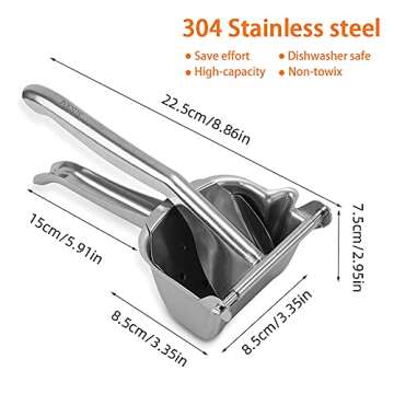 Lemon Squeezer Stainless Steel ,Manual Orange Juice Squeezer, Handheld Citrus Fruit Presser Hand Juicer Press for Pomegranate Lime Watermelon Grape Fruit Juicer Extractor Tool