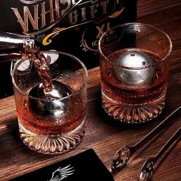 Reusable 55mm Whiskey Balls for Men, Perfect Bourbon Gifts
