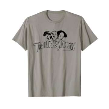 The Three Stooges Head Logo T-Shirt - Classic Style & Comfort