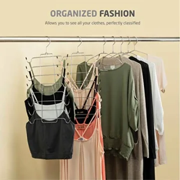 Space-Saving Durable Tank Top & Bra Organizer Hanger
