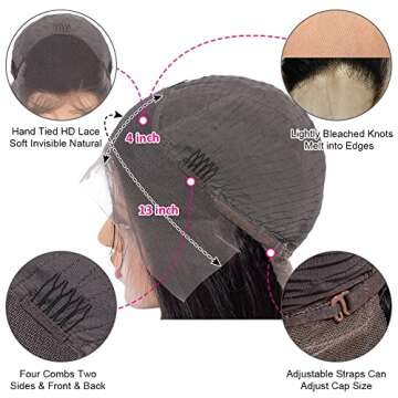 CYNOSURE HD Transparent Lace Front Wig for Women