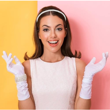 Elegant Black Velvet Headband with Pearls for All Occasions