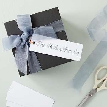 Juvale 300-Pack Bulk Blank Bookmarks to Decorate, White Plain Cardstock Page Markers with Hole for Gift Tags, Price Hanging Labels, DIY Art and Craft Projects (6 x 2 Inch)