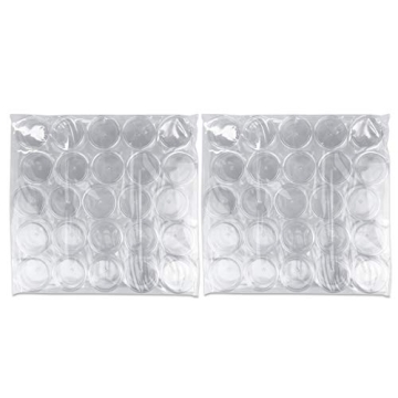 50 Empty 5g Acrylic Jars for Cosmetics and Crafts