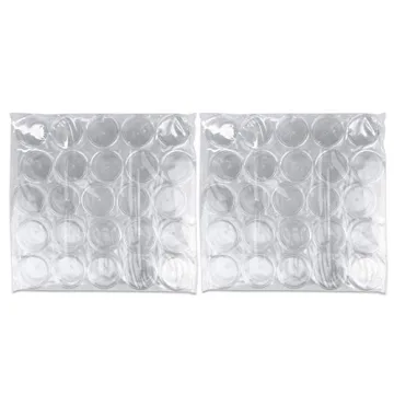 50 Empty 5g Acrylic Jars for Cosmetics and Crafts