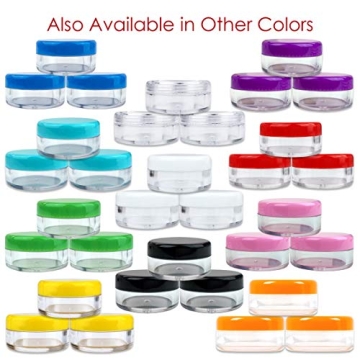 50 Empty 5g Acrylic Jars for Cosmetics and Crafts