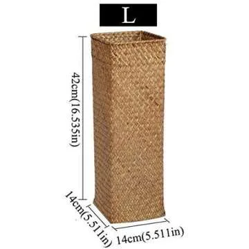 Handmade Wicker Flower Basket Organizer for Home Decor