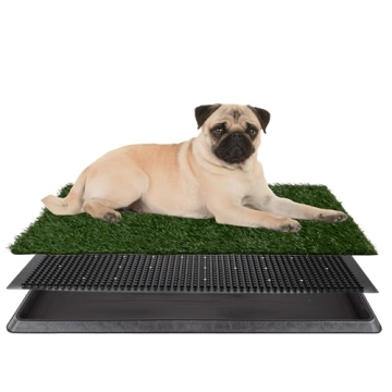 PETMAKER Reusable Artificial Grass Puppy Pee Pad - Eco-Friendly Indoor Potty Training Solution
